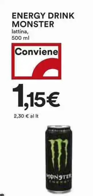 Coop Monster Energy Drink lattina 500 ml offerta