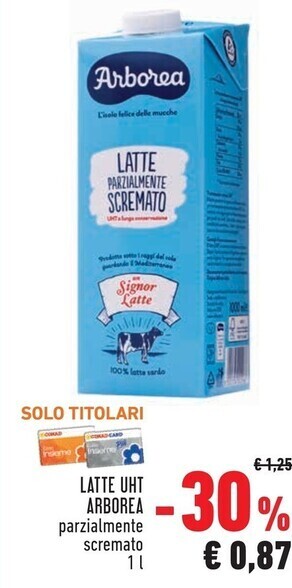 Conad Superstore Arborea latte uht offerta