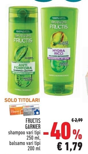 Conad Superstore Garnier fructis offerta
