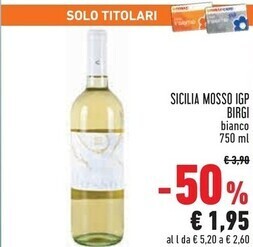 Conad Superstore Cantine birgi sicilia mosso igp offerta