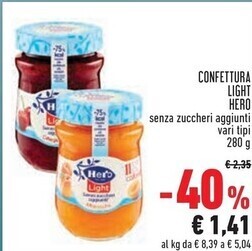 Conad Superstore Hero confettura light offerta