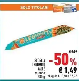 Conad Superstore Vallè sfoglia legumitu offerta