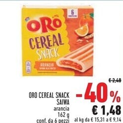 Conad Superstore Saiwa oro cereal snack offerta