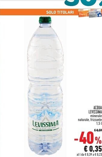 Conad Superstore Levissima acqua offerta
