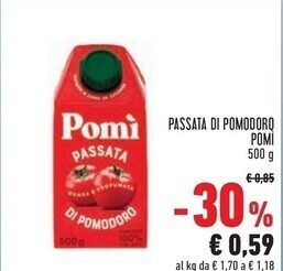 Conad Superstore Pomì passata di pomodoro offerta