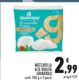 Conad Superstore Granarolo mozzarella alta qualita offerta