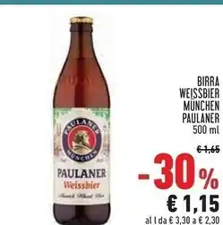 Conad Superstore Paulaner birra weissbier munchen offerta