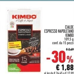 Conad Superstore Kimbo cialde espresso napoletano offerta