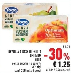 Conad Superstore Yoga bevanda a base di frutta optimum offerta