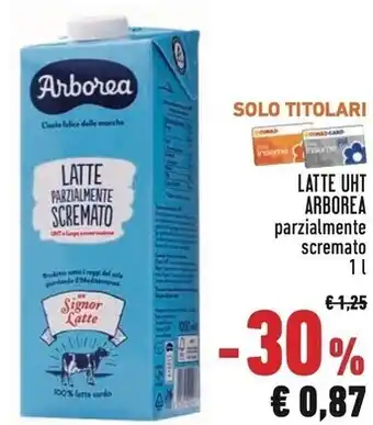 Conad Arborea latte uht offerta