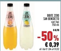Conad San benedetto bibite zero offerta