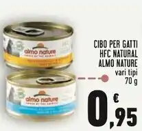 Conad Almo nature cibo per gatti hfc offerta
