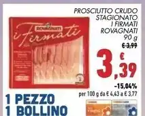 Conad Rovagnati prosciutto crudo stagionato i firmati offerta