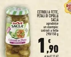 Conad Saclà cetrioli a fette offerta