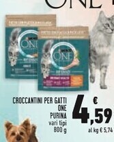Conad Purina croccantini per gatti one offerta