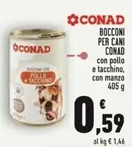 Conad Conad bocconi per cani offerta