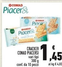 Conad Conad cracker piacersi offerta