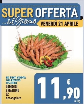 Conad Gambero argentino l2 offerta