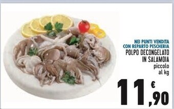 Conad Polpo decongelato in salamoia offerta