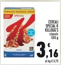 Conad Kelloggs cereali special k offerta