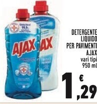 Conad Ajax detergente liquido per pavimenti offerta