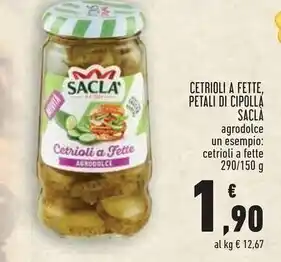 Conad Superstore Saclà cetrioli a fette offerta
