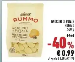 Conad Rummo gnocchi di patate offerta
