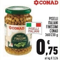 Conad Conad piselli italiani finissimi offerta