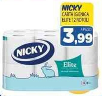Nicky Carta Igienica Elite 12 Rotoli