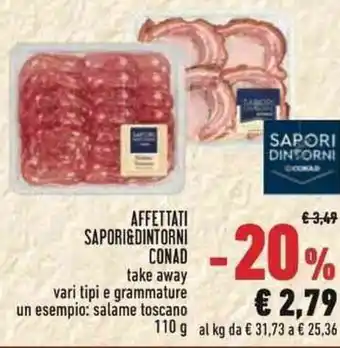 Conad Conad Sapori & Dintorni Affettati 110 g offerta