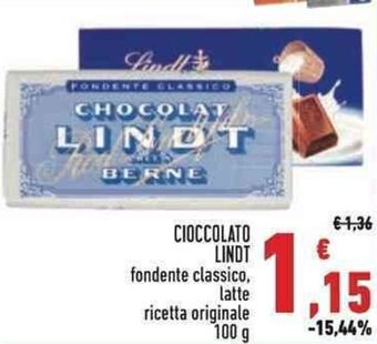 Conad Lindt Cioccolato 100 g offerta