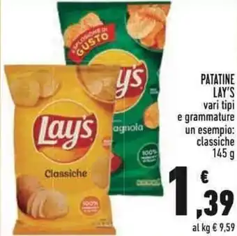 Conad Lay's Patatine 145 g offerta