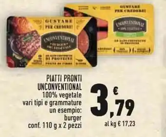 Conad Unconventional Piatti Pronti conf. 110 g x 2 pezzi offerta