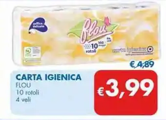 MD Discount Flou Carta Igienica 10 rotoli offerta