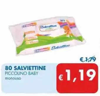 MD Discount Piccolino Baby 80 Salviettine offerta
