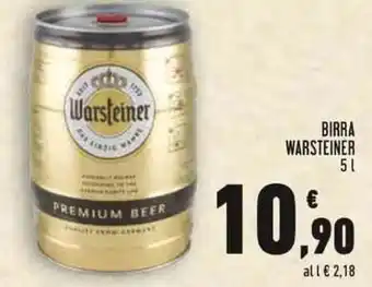 Conad Warsteiner Birra 5 l offerta
