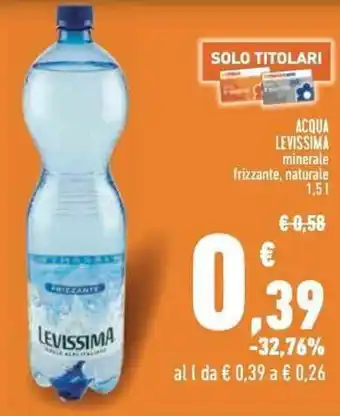 Conad Levissima Aqua 1,5 l offerta