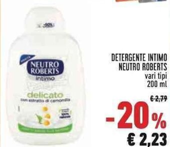 Conad Neutro Roberts Detergente Intimo 200 ml offerta
