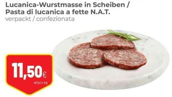 Coop Lucanica-Wurstmasse in Scheiben / Pasta di lucanica a fette N.A.T. offerta