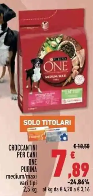 Conad Purina One Croccantini Per Cani 2,5 kg offerta