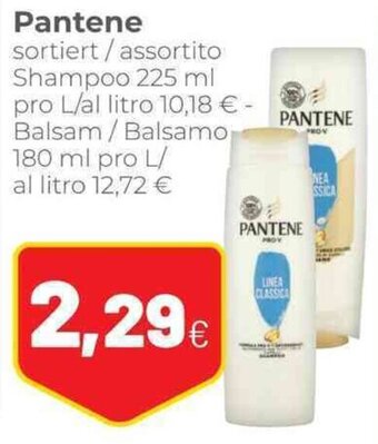 Coop Pantene shampoo 225 ml, Balsamo 180 ml offerta