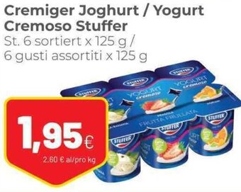 Coop Stuffer Cremiger Joghurt / Yogurt Cremoso 6 x 125 g offerta