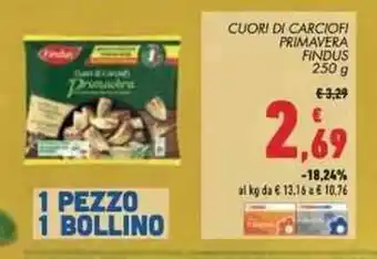 Conad Findus Cuori di Carciofi Primavera 250 g offerta