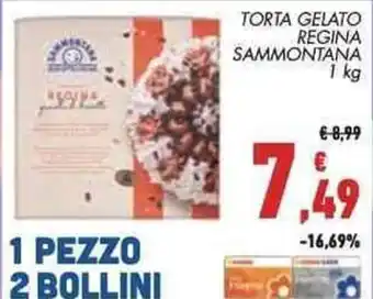 Conad Sammontana Regina Torta Gelato 1 kg offerta
