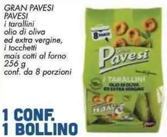 Conad Pavesi Gran Pavesi 256 g conf. da 8 porzioni offerta