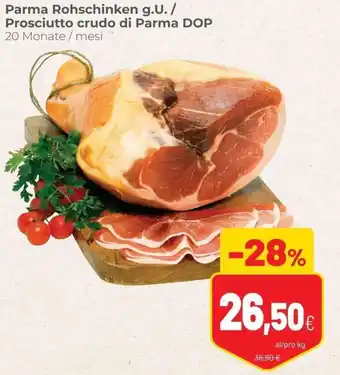Coop Parma Rohschinken g.U. / Prosciutto crudo di Parma DOP offerta