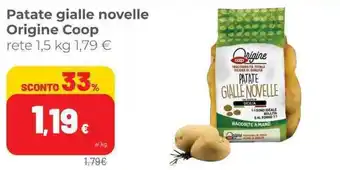 Coop Coop Origine Patate gialle novelle 1,5 kg offerta
