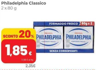 Coop Philadelphia Classico 2 x 80 g offerta