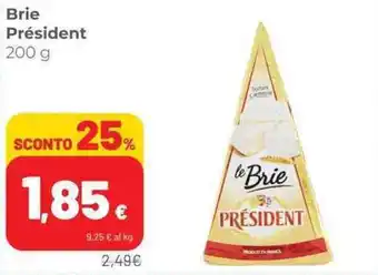 Coop Le Brie Président 200 g offerta