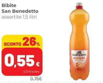 Coop San Benedetto Bibite 1,5 litri offerta